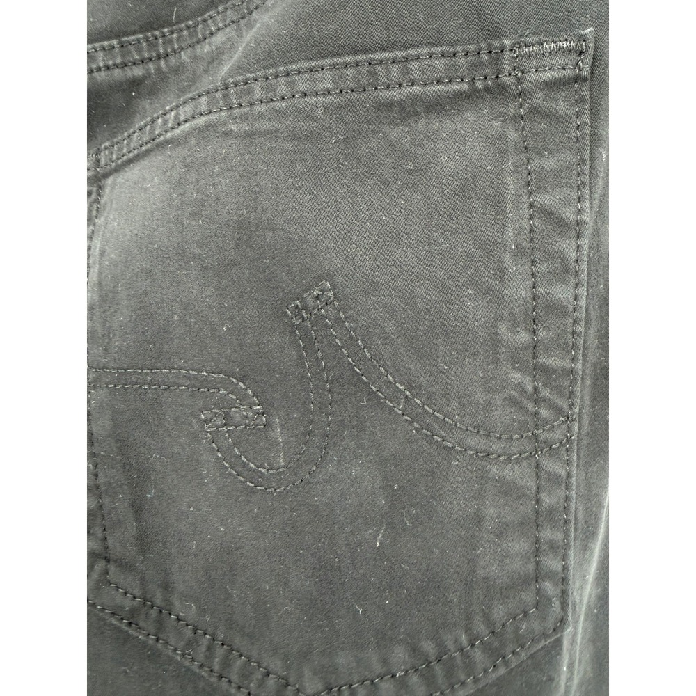 AG Adriano Goldschmied Everett Slim Straight Jeans Black Italian Fabric Men's 35